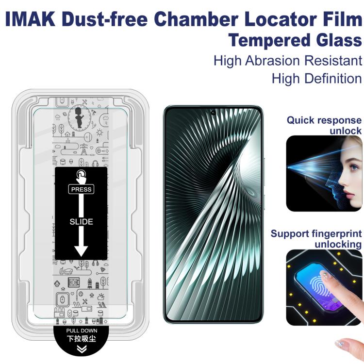 For Redmi Turbo 3 / POCO F6 imak Dust-free Chamber Locator H Series Tempered Glass Film