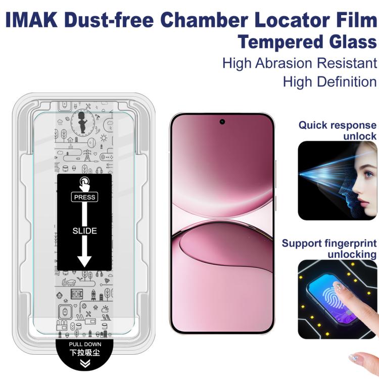 For Redmi Turbo 4 Pro / POCO F7 imak Dust-free Chamber Locator H Series Tempered Glass Film