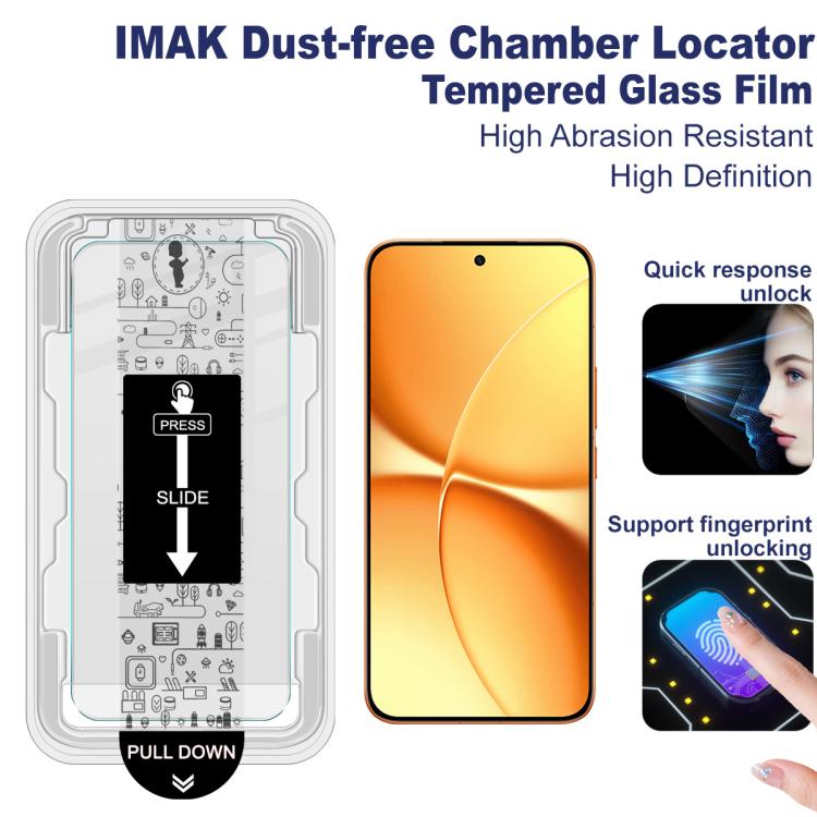 For Redmi Turbo 5 Max/Poco X8 Pro Max imak Dust-free Chamber Locator H Series Tempered Glass Film