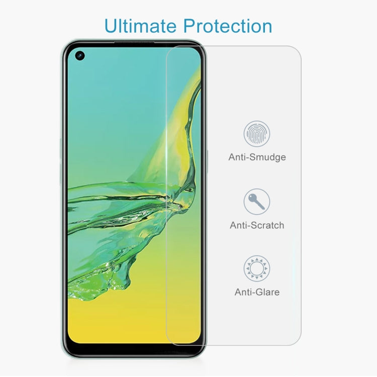 For OPPO A32 0.26mm 9H 2.5D Tempered Glass Film