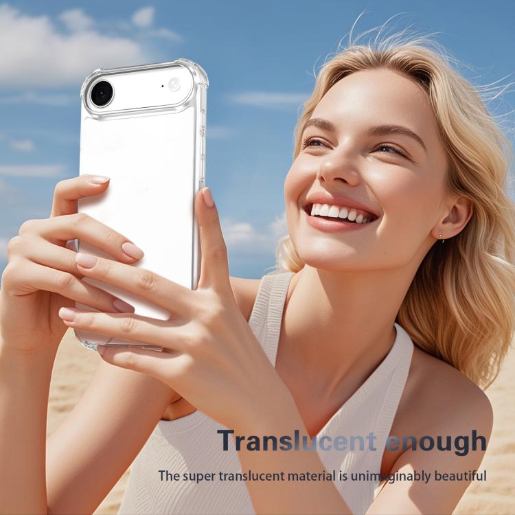 For iPhone Air Four-corner Shockproof Acrylic +TPU Phone Case - Transparent