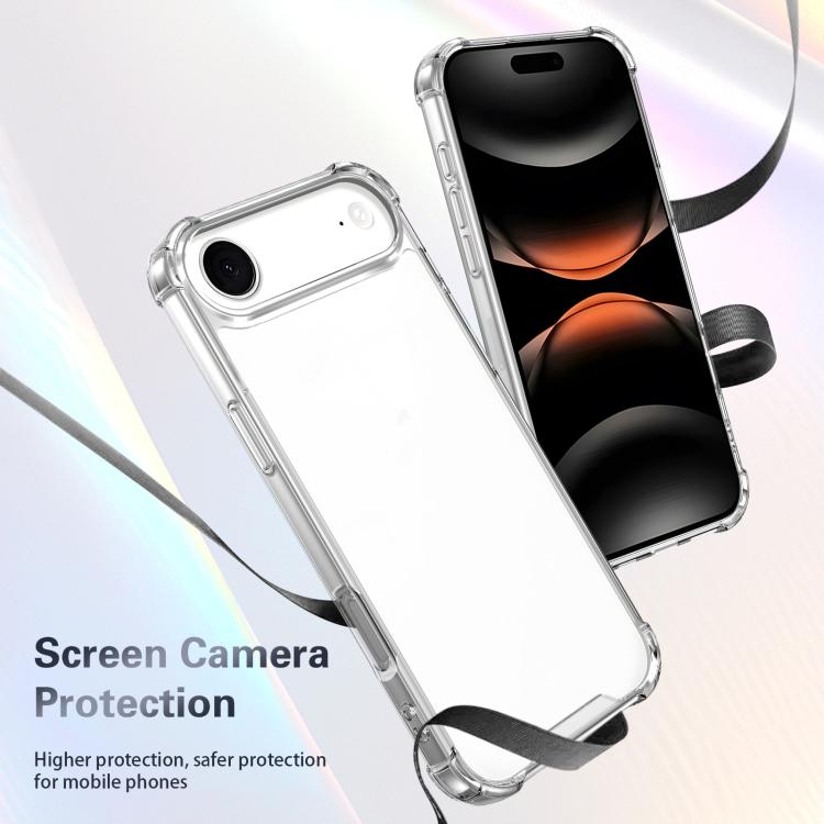 For iPhone Air Four-corner Shockproof Acrylic +TPU Phone Case - Transparent