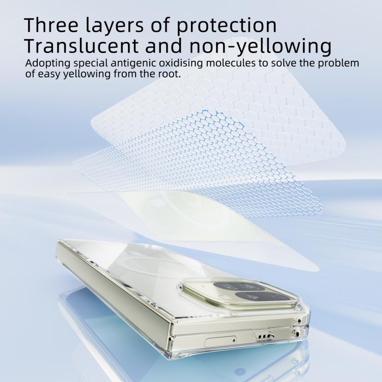 For Google Pixel 10 Pro Fold ABEEL Transparent MagSafe Magnetic Scratch-resistant PC Phone Case