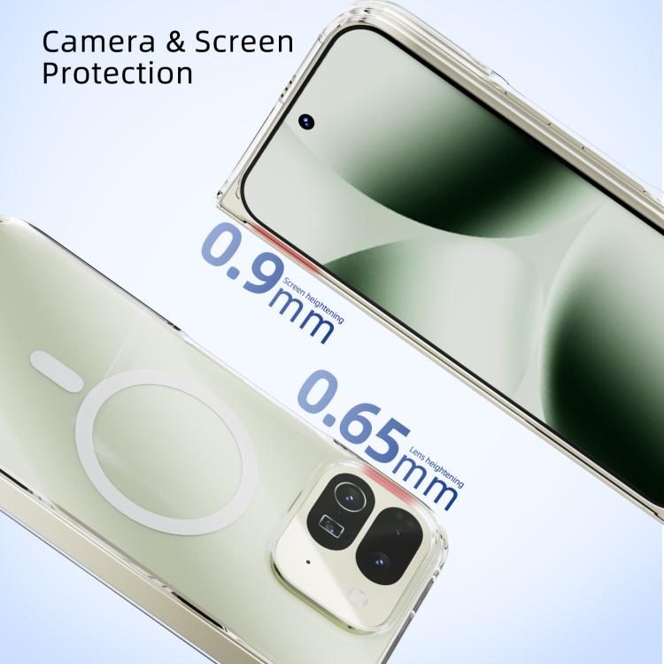 For Google Pixel 10 Pro Fold ABEEL Transparent MagSafe Magnetic Scratch-resistant PC Phone Case