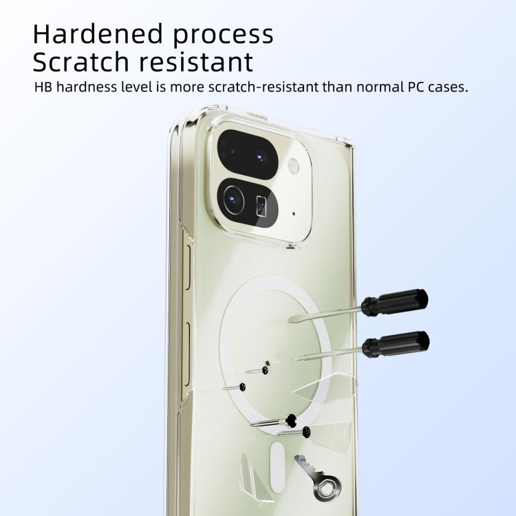 For Google Pixel 10 Pro Fold ABEEL Transparent MagSafe Magnetic Scratch-resistant PC Phone Case