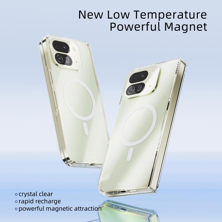 For Google Pixel 10 Pro Fold ABEEL Transparent MagSafe Magnetic Scratch-resistant PC Phone Case