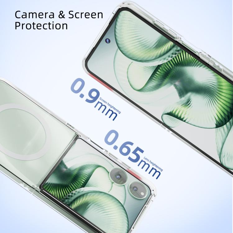 For Xiaomi Mix Flip 2 ABEEL Transparent MagSafe Magnetic Scratch-resistant PC Phone Case