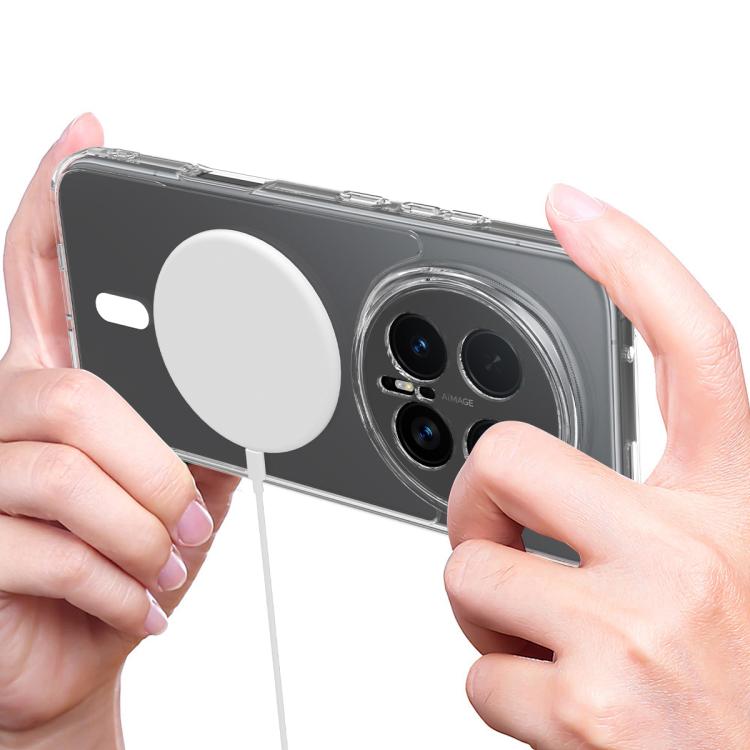 For Honor Magic8 Pro MagSafe Clear Acrylic PC Hybrid TPU Phone Case - Transparent