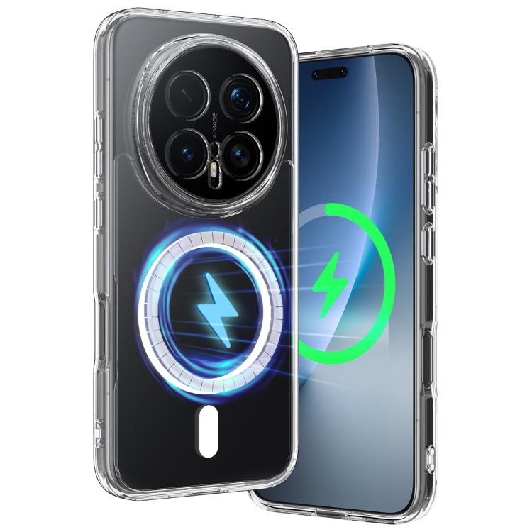 For Honor Magic8 Pro MagSafe Clear Acrylic PC Hybrid TPU Phone Case - Transparent