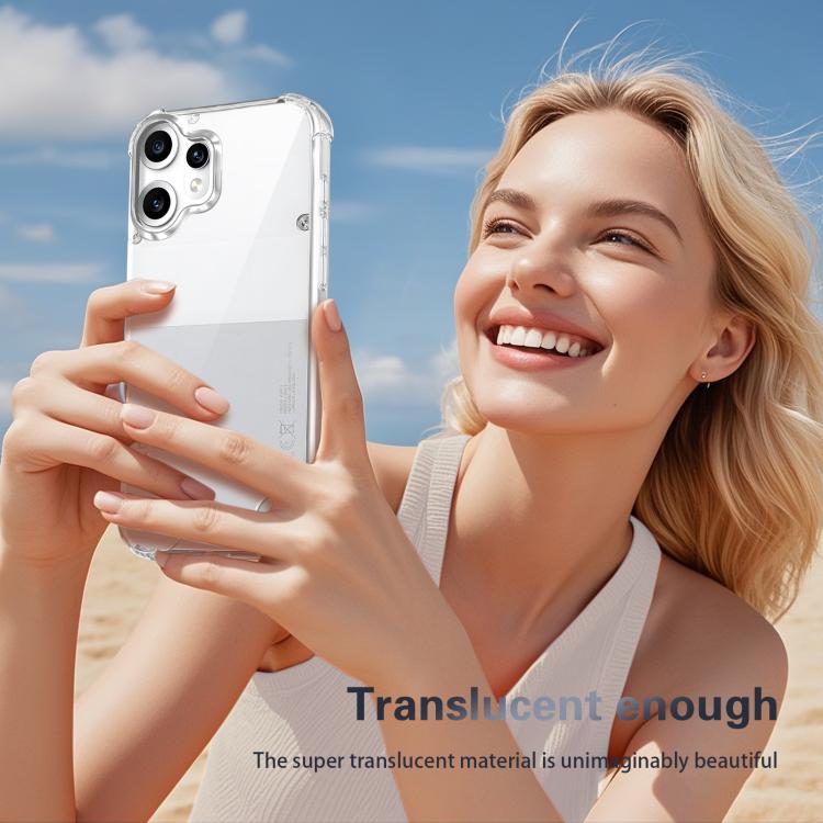 For Nothing CMF Phone 2 Pro Four-corner Shockproof Acrylic +TPU Phone Case - Transparent