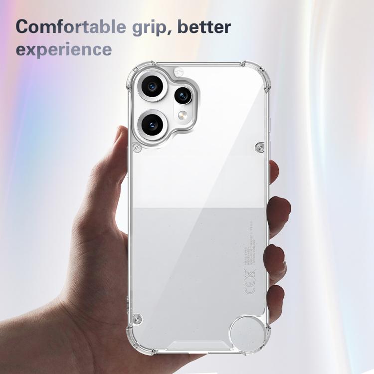 For Nothing CMF Phone 2 Pro Four-corner Shockproof Acrylic +TPU Phone Case - Transparent