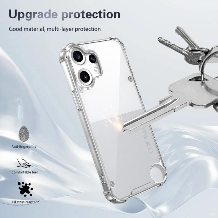 For Nothing CMF Phone 2 Pro Four-corner Shockproof Acrylic +TPU Phone Case - Transparent