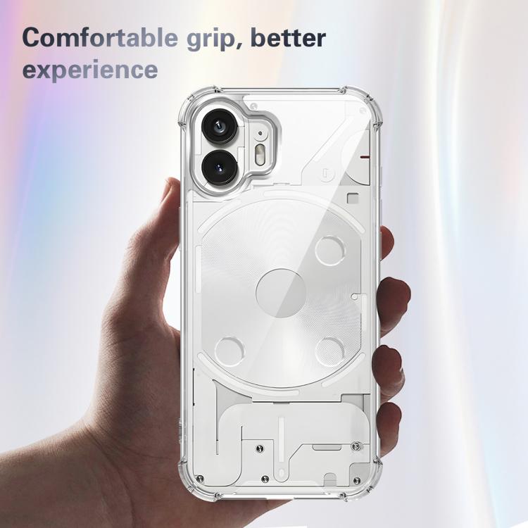 For Nothing Phone 1 Four-corner Shockproof Acrylic +TPU Phone Case - Transparent