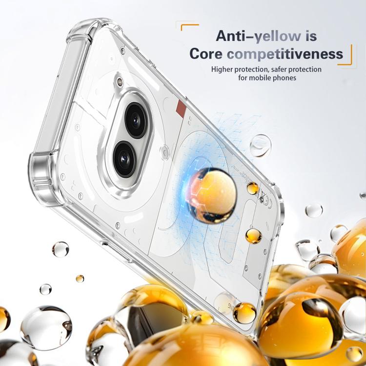 For Nothing Phone 2a Four-corner Shockproof Acrylic +TPU Phone Case - Transparent