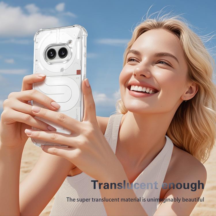 For Nothing Phone 2a Four-corner Shockproof Acrylic +TPU Phone Case - Transparent