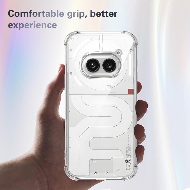 For Nothing Phone 2a Four-corner Shockproof Acrylic +TPU Phone Case - Transparent