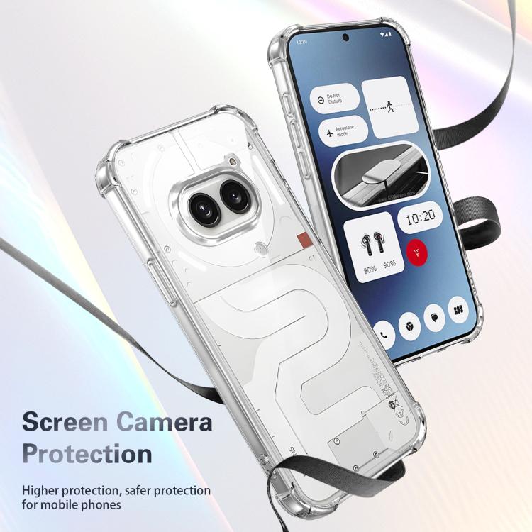 For Nothing Phone 2a Four-corner Shockproof Acrylic +TPU Phone Case - Transparent
