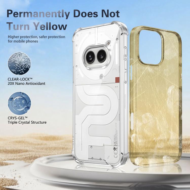 For Nothing Phone 2a Four-corner Shockproof Acrylic +TPU Phone Case - Transparent