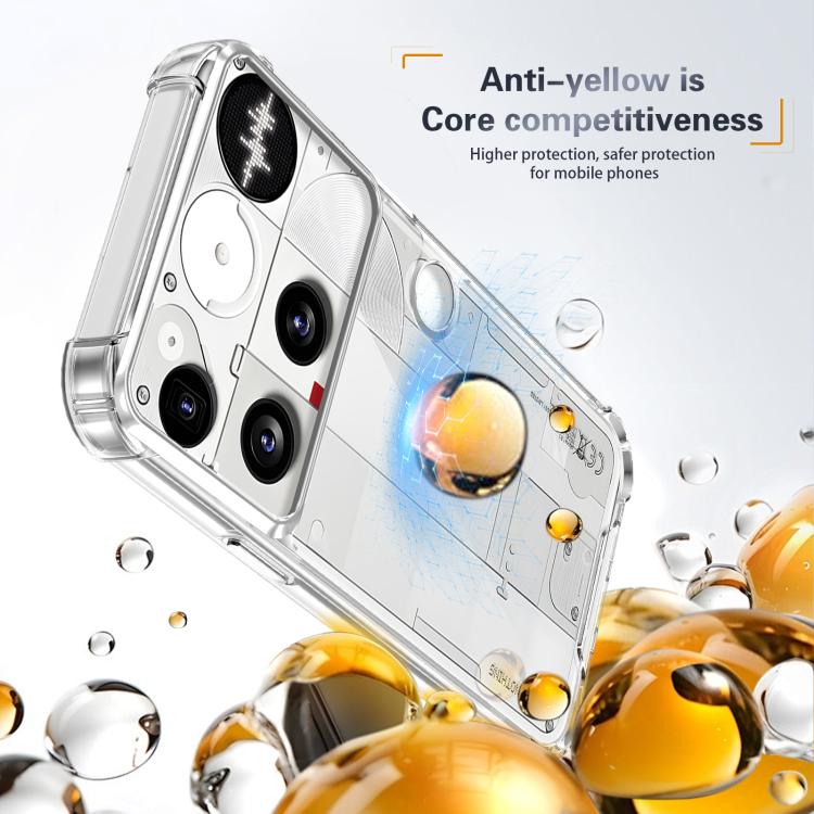 For Nothing Phone 3 Four-corner Shockproof Acrylic +TPU Phone Case - Transparent