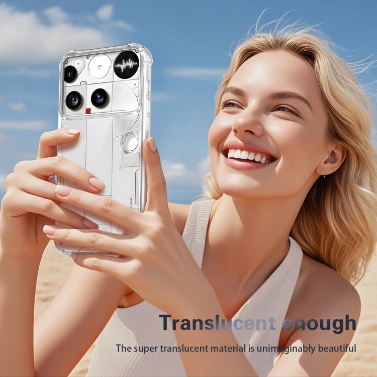 For Nothing Phone 3 Four-corner Shockproof Acrylic +TPU Phone Case - Transparent