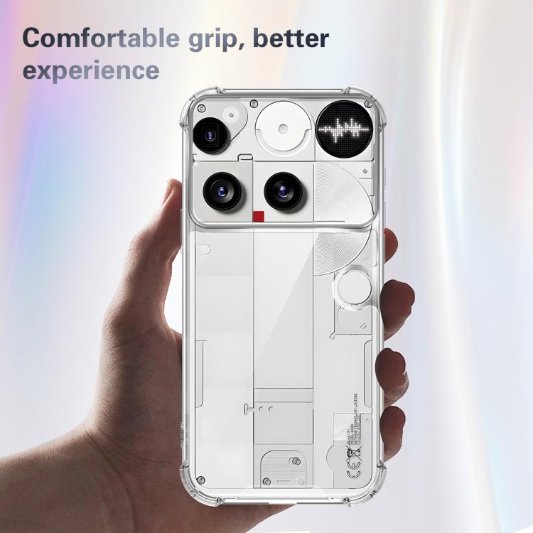 For Nothing Phone 3 Four-corner Shockproof Acrylic +TPU Phone Case - Transparent