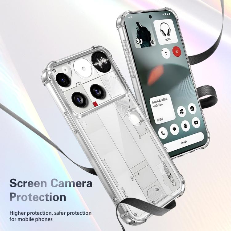 For Nothing Phone 3 Four-corner Shockproof Acrylic +TPU Phone Case - Transparent
