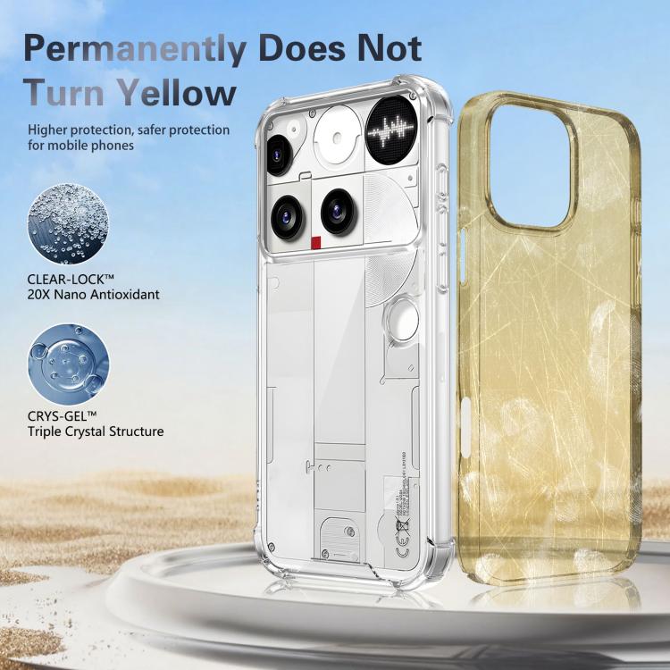 For Nothing Phone 3 Four-corner Shockproof Acrylic +TPU Phone Case - Transparent