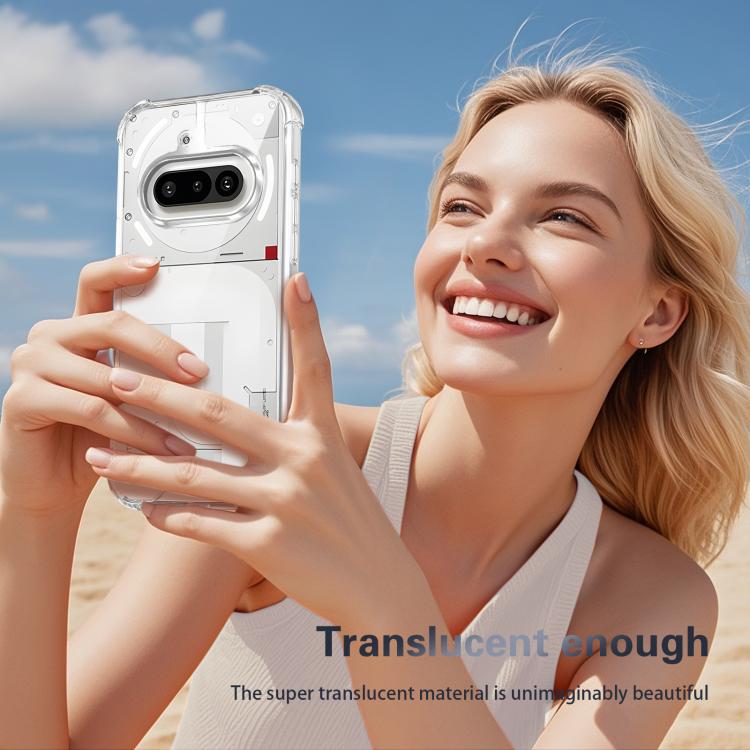 For Nothing Phone 3a Four-corner Shockproof Acrylic +TPU Phone Case - Transparent