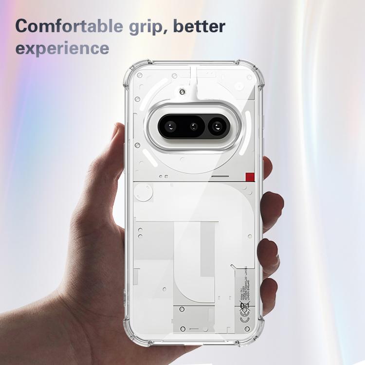 For Nothing Phone 3a Four-corner Shockproof Acrylic +TPU Phone Case - Transparent
