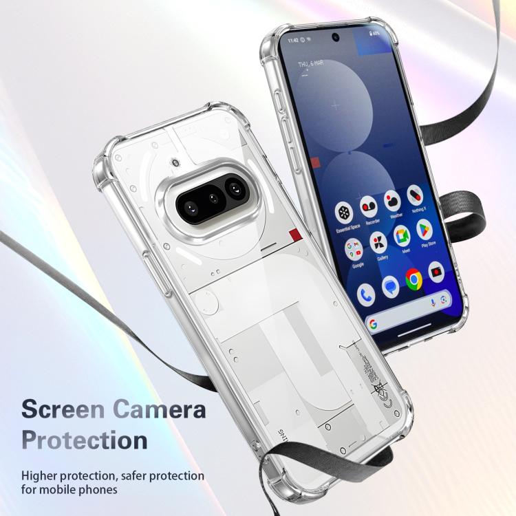For Nothing Phone 3a Four-corner Shockproof Acrylic +TPU Phone Case - Transparent