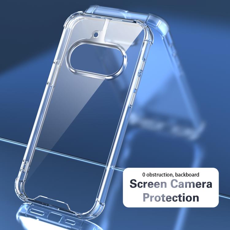 For Nothing Phone 3a Four-corner Shockproof Acrylic +TPU Phone Case - Transparent