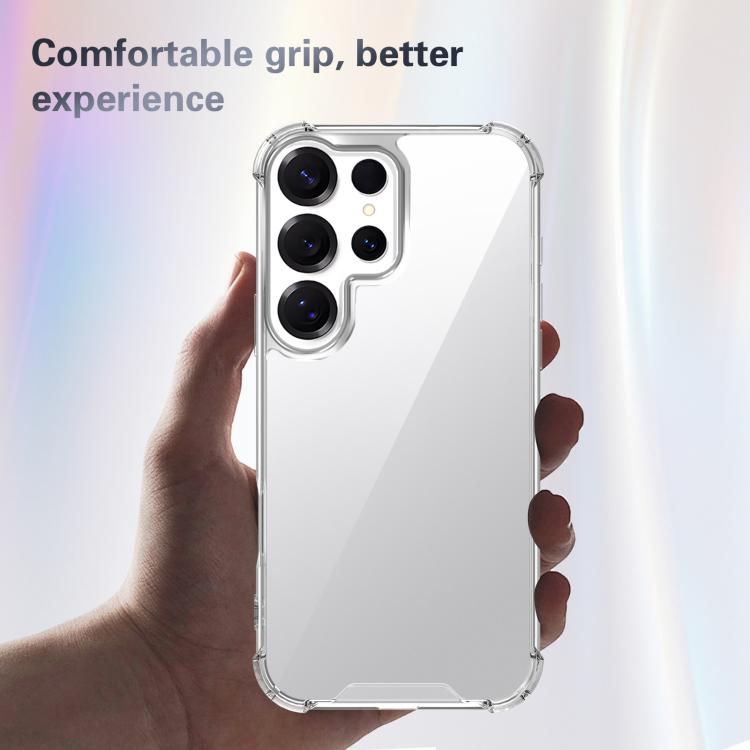 For Samsung Galaxy S23 Ultra 5G Four-corner Shockproof Acrylic +TPU Phone Case - Transparent