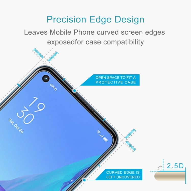 For OPPO A53 10 PCS 0.26mm 9H 2.5D Tempered Glass Film