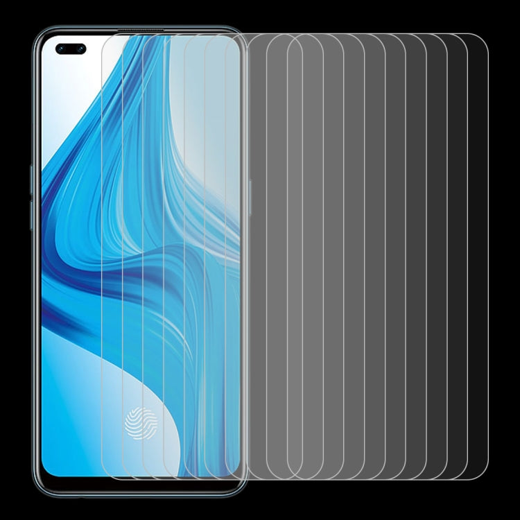 For OPPO F17 Pro 10 PCS 0.26mm 9H 2.5D Tempered Glass Film