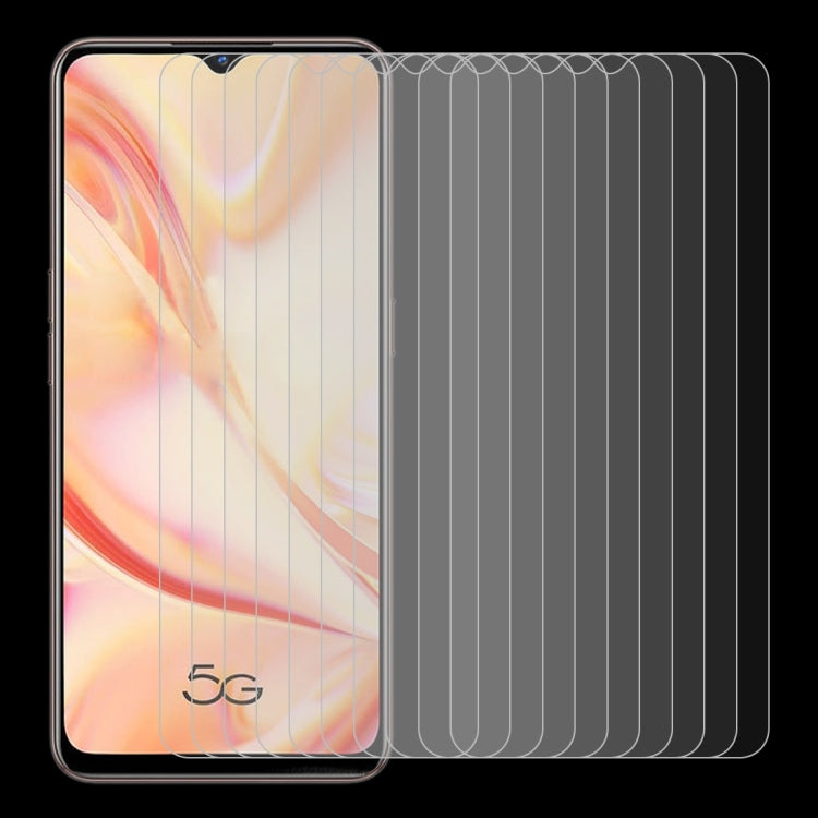 For OPPO Find X2 Lite 10 PCS 0.26mm 9H 2.5D Tempered Glass Film
