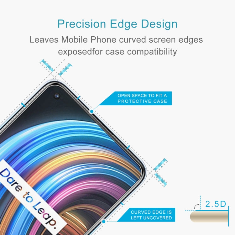 For OPPO Realme X7 10 PCS 0.26mm 9H 2.5D Tempered Glass Film
