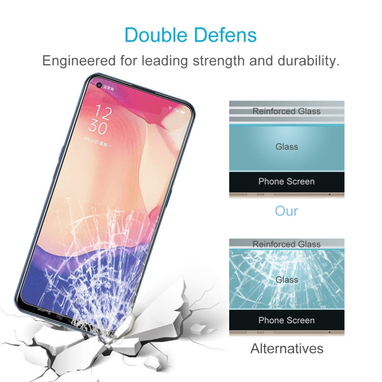 For OPPO Reno4 SE 10 PCS 0.26mm 9H 2.5D Tempered Glass Film