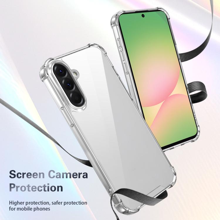 For Samsung Galaxy M56 5G Four-corner Shockproof Acrylic +TPU Phone Case - Transparent