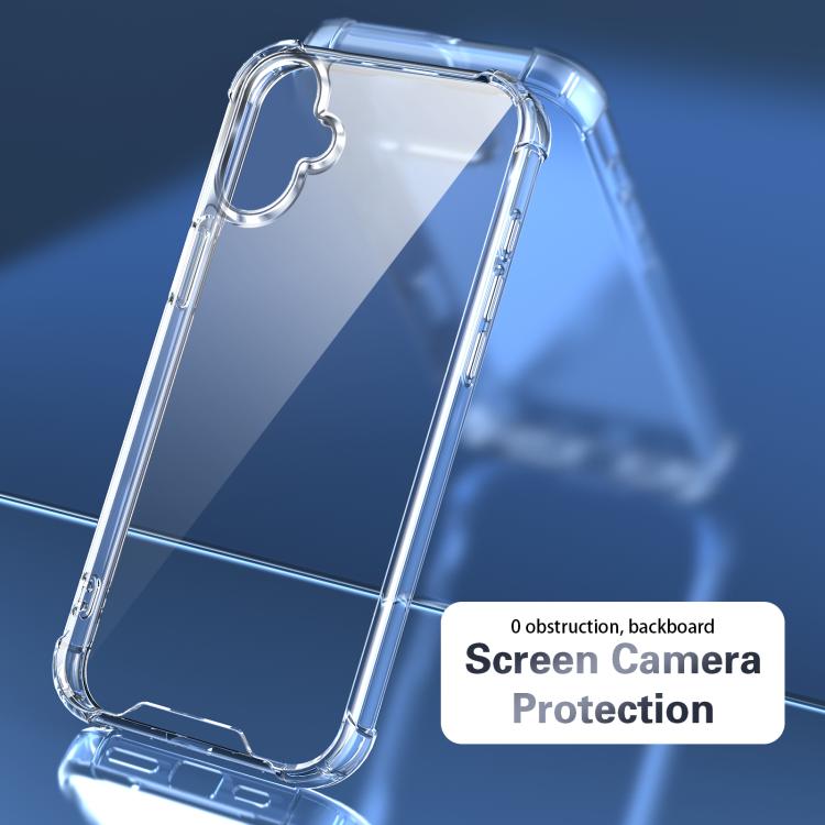 For Samsung Galaxy M06 5G Four-corner Shockproof Acrylic +TPU Phone Case - Transparent
