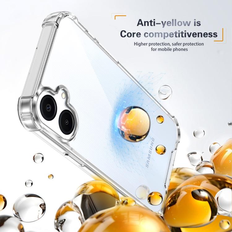 For Samsung Galaxy F06 5G Four-corner Shockproof Acrylic +TPU Phone Case - Transparent