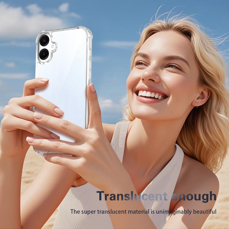 For Samsung Galaxy F06 5G Four-corner Shockproof Acrylic +TPU Phone Case - Transparent