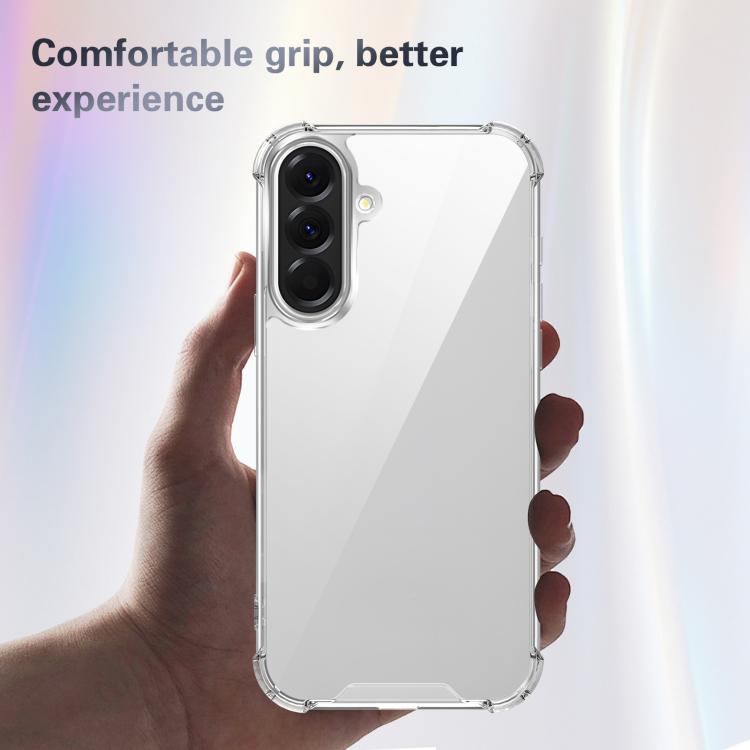 For Samsung Galaxy A56 4G / 5G Four-corner Shockproof Acrylic +TPU Phone Case - Transparent