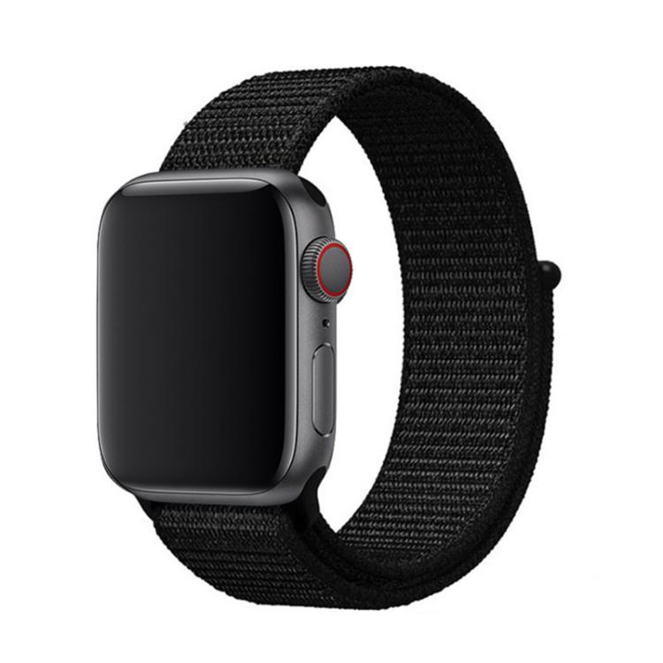 For Apple Watch Series 40mm Basic Nylon Loop Watch Band with 3D Curved Film