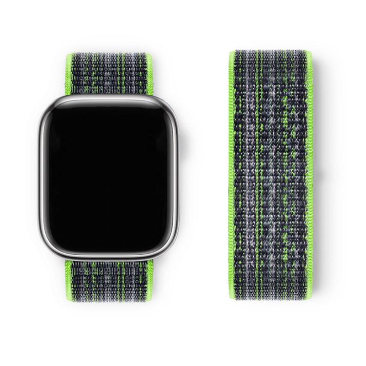 For Apple Watch Series 45mm Basic Nylon Loop Watch Band with 3D Curved Film