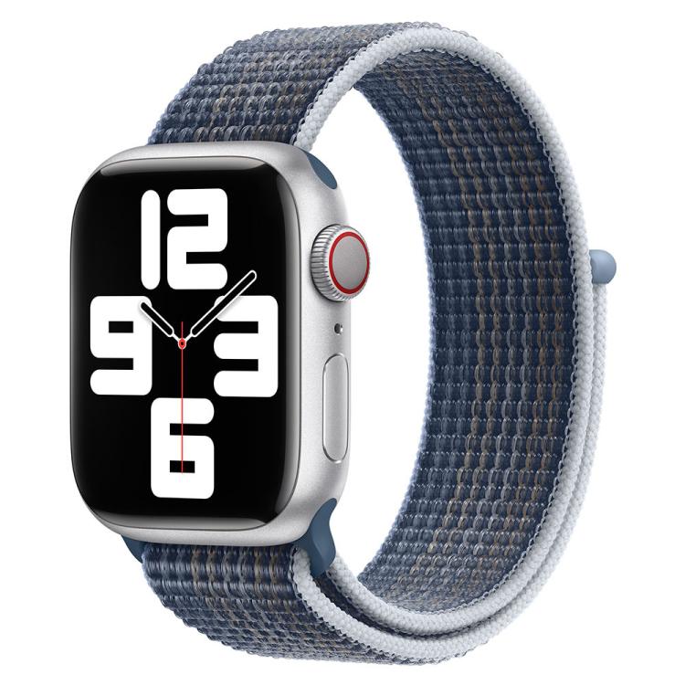 For Apple Watch Series 41mm Basic Nylon Loop Watch Band with 3D Curved Film