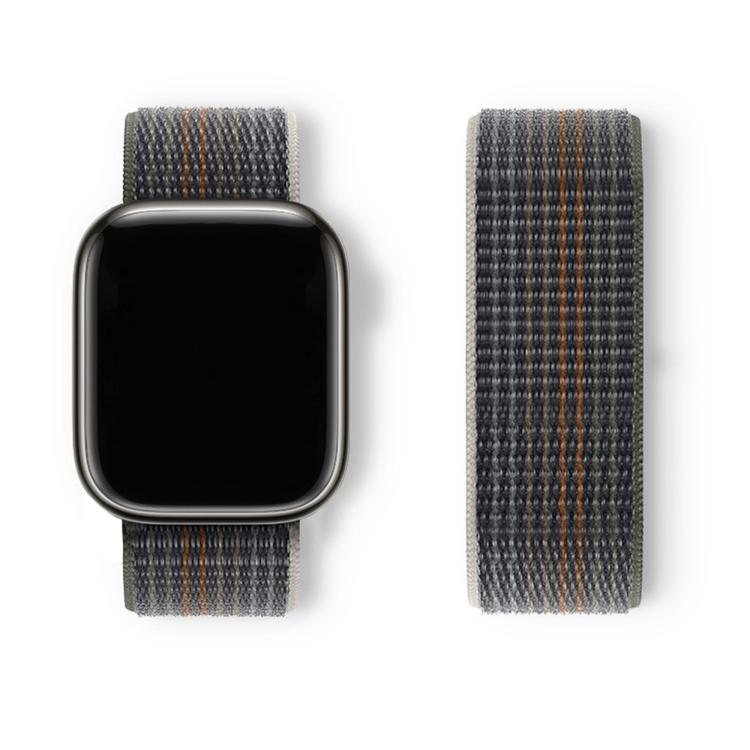 For Apple Watch Series 41mm Basic Nylon Loop Watch Band with 3D Curved Film