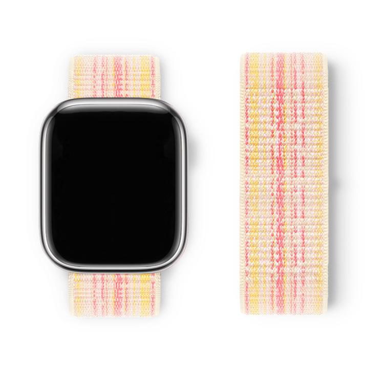 For Apple Watch Series 41mm Basic Nylon Loop Watch Band with 3D Curved Film
