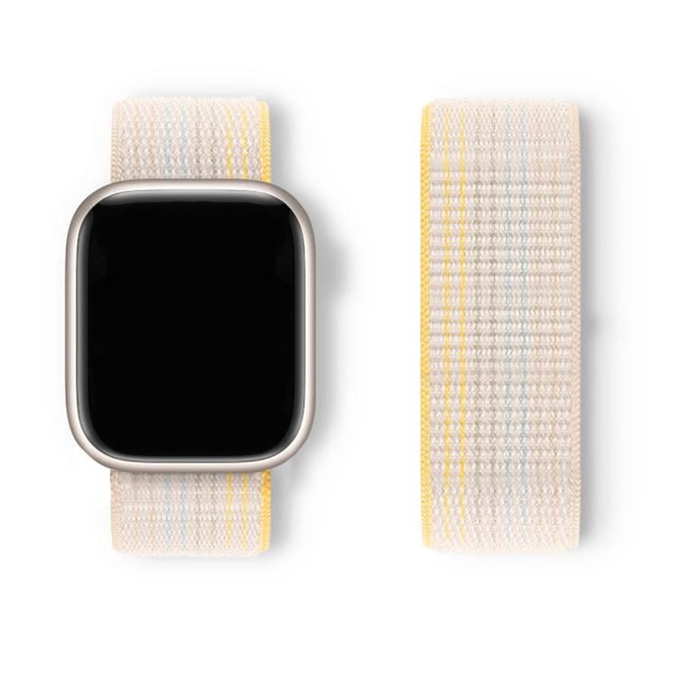 For Apple Watch Series 42mm Basic Nylon Loop Watch Band with 3D Curved Film