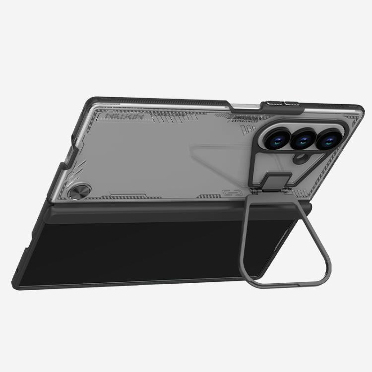 For Samsung Galaxy Z Fold7 5G NILLKIN Ice Sky Prop Series Frame Version Phone Case - Black
