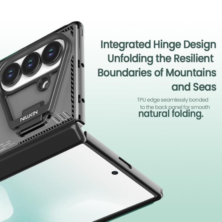 For Samsung Galaxy Z Fold7 5G NILLKIN Ice Sky Prop Series Frame Version Phone Case - Black